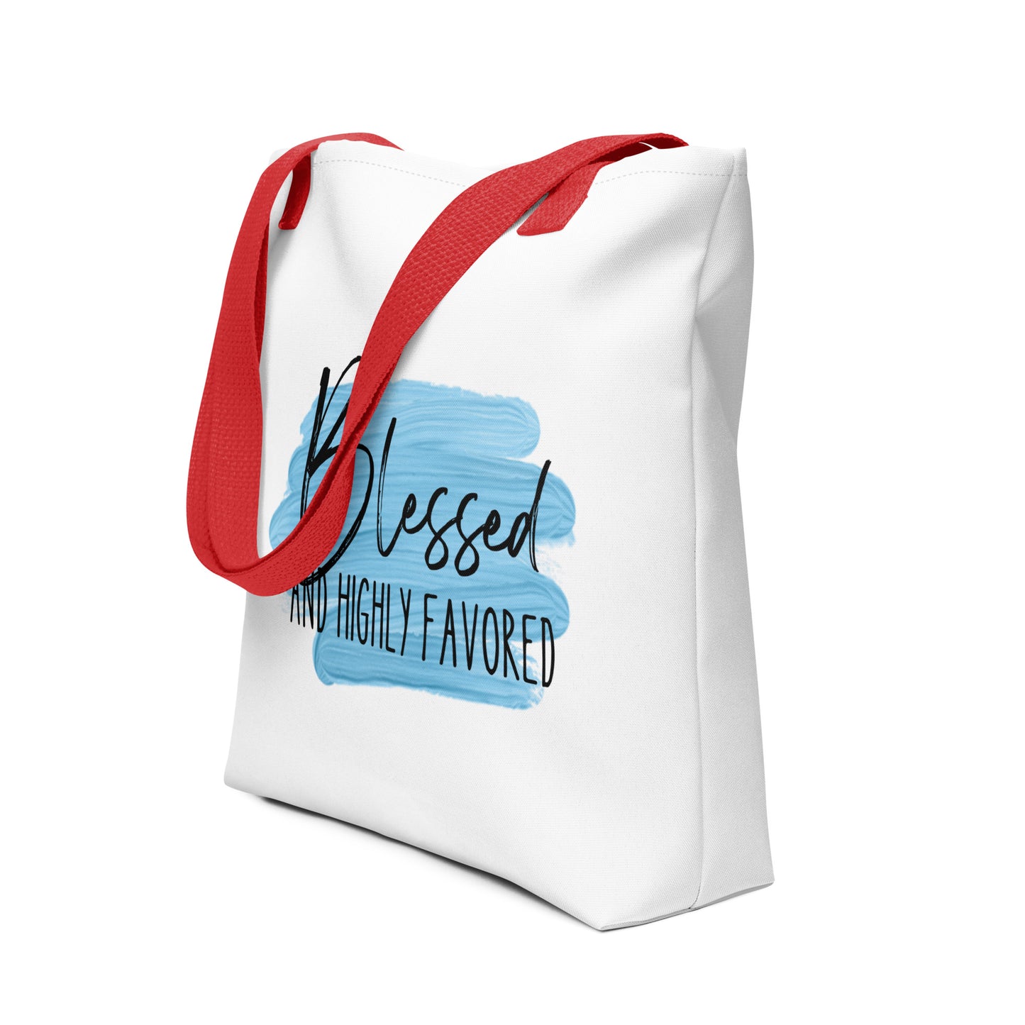 Blessed and Highly Favored Tote bag