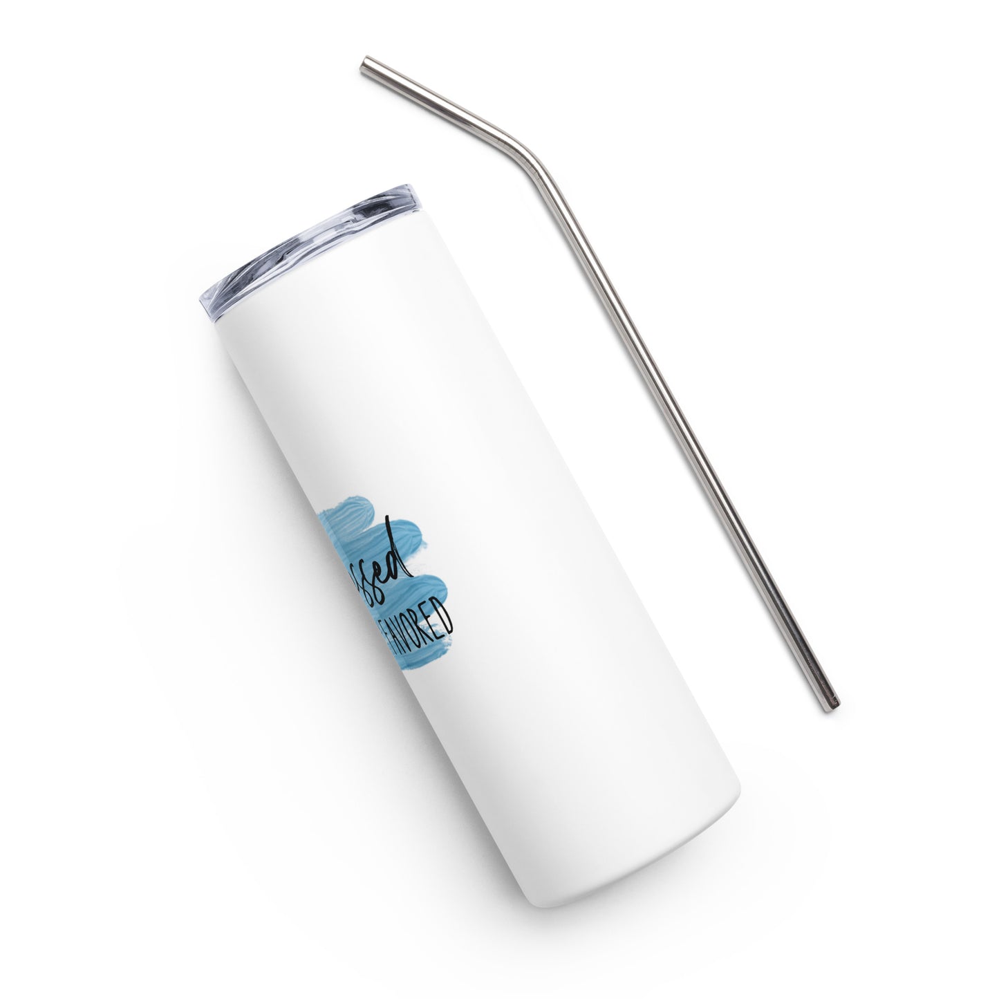 Blessed and Highly Favored Stainless steel tumbler