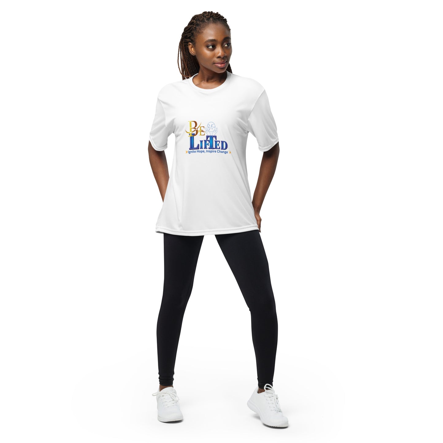 BeLifted Unisex performance crew neck t-shirt