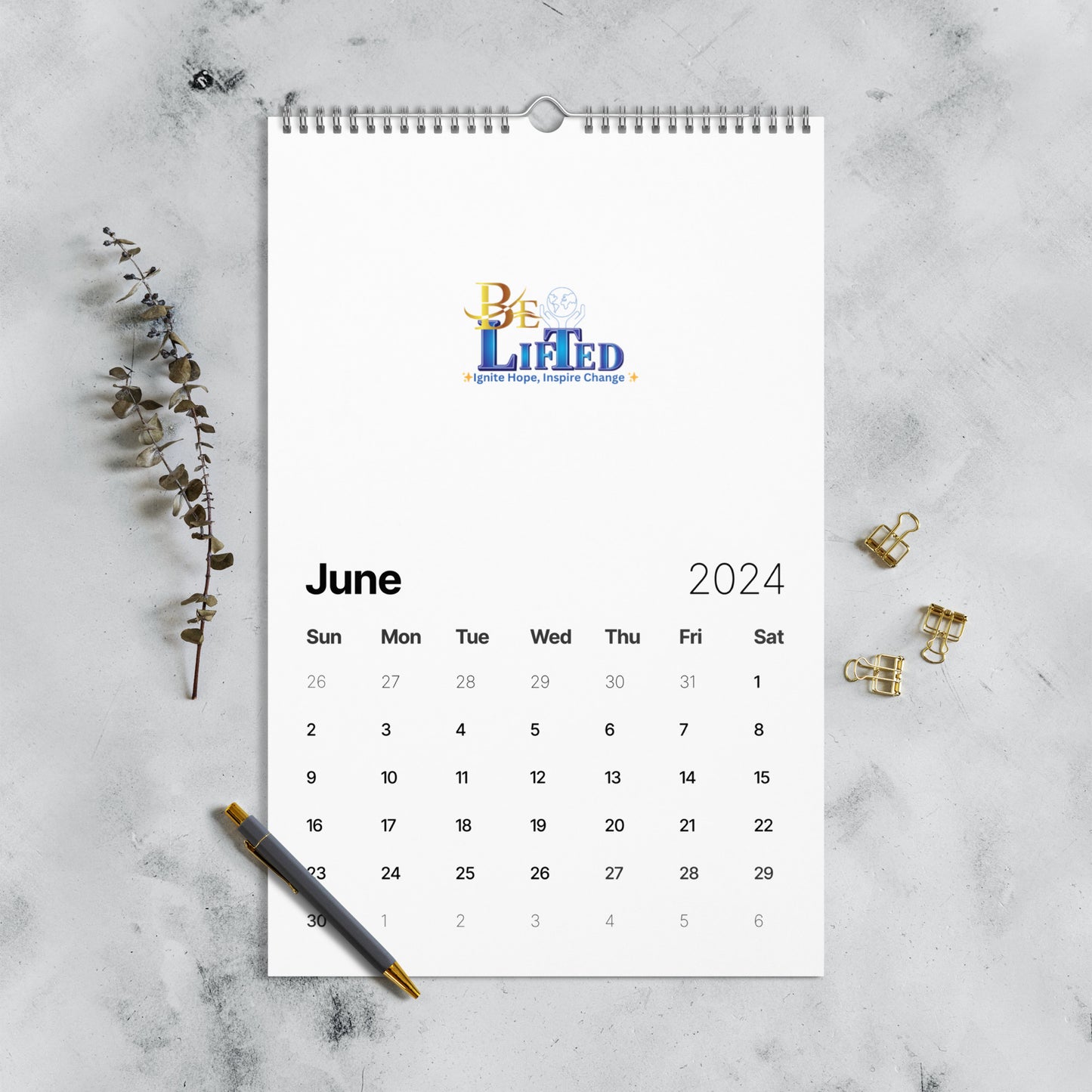 BeLifted Wall calendar (2024)